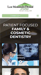 Mobile Screenshot of lostmountaindental.com