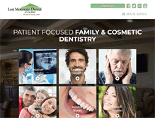 Tablet Screenshot of lostmountaindental.com
